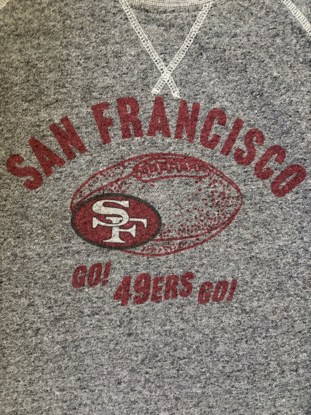 AMERICAN EAGLE➕TAILGATE NFL SF 49er Crewneck Sweatshirt - Picture 2 of 4
